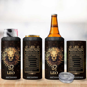 Leo Birthday 4 in 1 Can Cooler Tumbler Born in July August Lion Zodiac Symbol Horoscope Astrology TB10 Print Your Wear