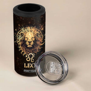 Leo Birthday 4 in 1 Can Cooler Tumbler Born in July August Lion Zodiac Symbol Horoscope Astrology TB10 Print Your Wear