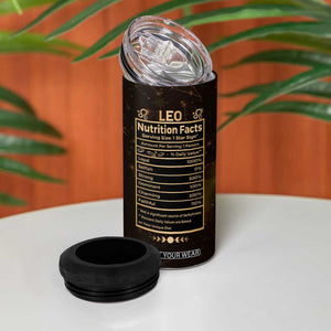 Leo Birthday 4 in 1 Can Cooler Tumbler Born in July August Lion Zodiac Symbol Horoscope Astrology TB10 Print Your Wear
