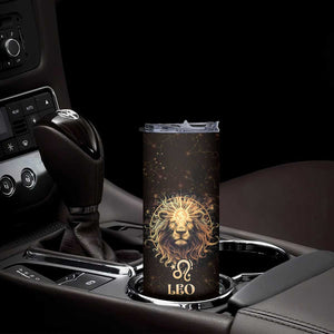 Leo Birthday Skinny Tumbler Born in July August Lion Zodiac Symbol Horoscope Astrology TB10 Print Your Wear