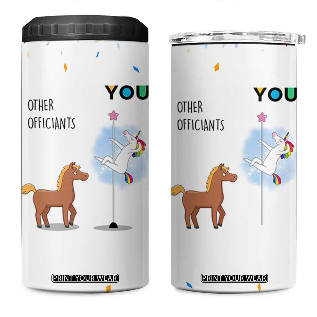Officiant Gift 4 in 1 Can Cooler Tumbler Funny Thank You Presents For Engagement Wedding Day TB10 One Size: 16 oz White Print Your Wear