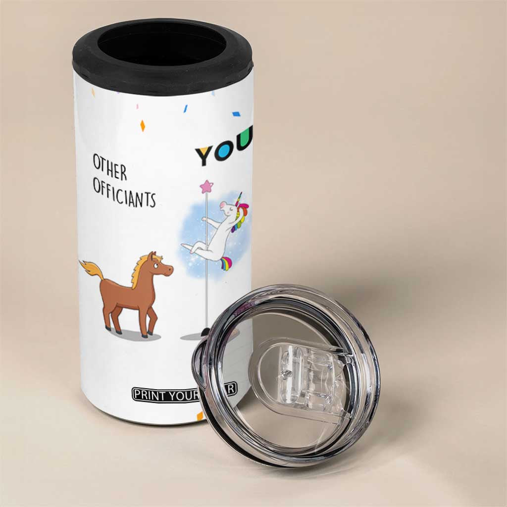 Officiant Gift 4 in 1 Can Cooler Tumbler Funny Thank You Presents For Engagement Wedding Day TB10 Print Your Wear
