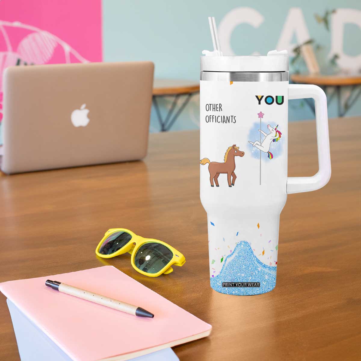 Officiant Gift Tumbler With Handle Funny Thank You Presents For Engagement Wedding Day TB10 Print Your Wear
