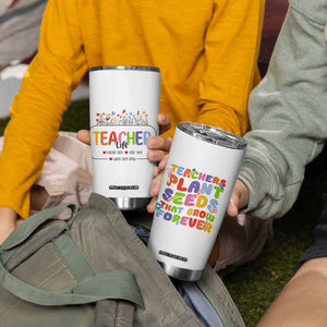 Teacher Life Tumbler Cup Thank You For Helping Me Grow Best Teacher Appreciation Gifts TB10 Print Your Wear