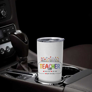 Teacher Life Tumbler Cup Thank You For Helping Me Grow Best Teacher Appreciation Gifts TB10 Print Your Wear