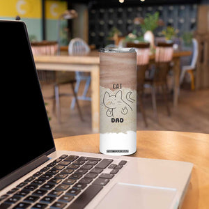 Funny Cat Dad Skinny Tumbler Father's Day Cat Lover Gag Gift TB10 Print Your Wear