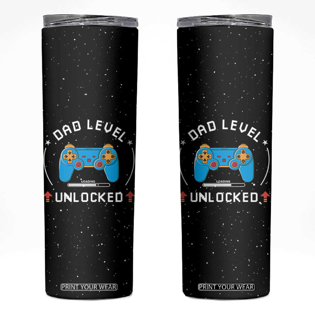 New Dad Skinny Tumbler First Time Father's Day Expecting Dad Present TB10 Black Print Your Wear