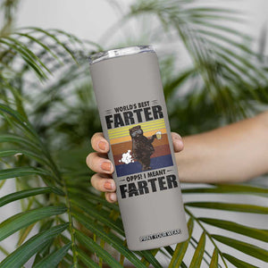 Funny Father's Day Gift For Dad Skinny Tumbler Papa Bear World's Best Farter I Mean Father TB10 Print Your Wear