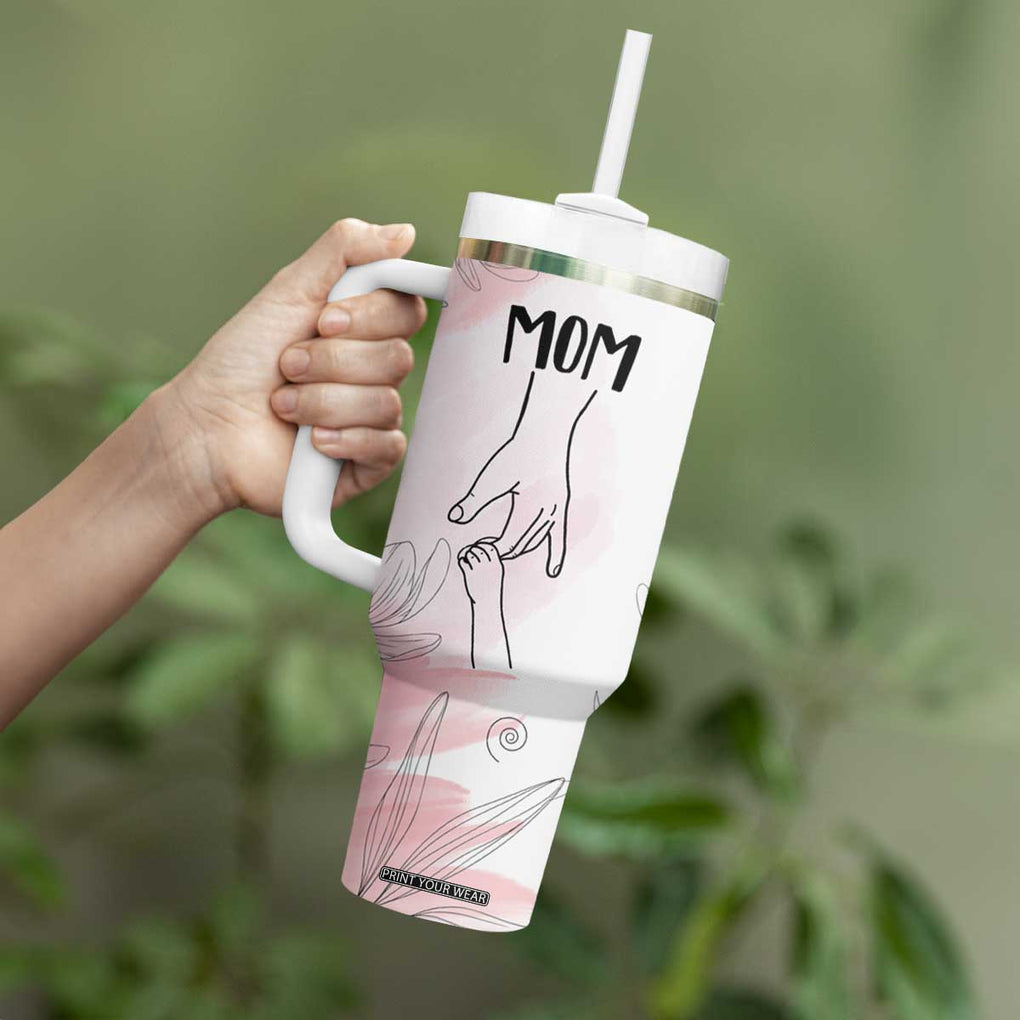Mom Gifts Tumbler With Handle Mama Holding Hands Mothers Day Gift TB10 Print Your Wear