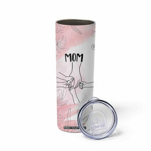 Gift for Mom of 4 Childrens Skinny Tumbler Mama Holding Hands Mothers Day Gift TB10 Print Your Wear