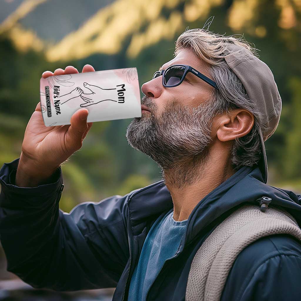 Personalized Mom Gifts 4 in 1 Can Cooler Tumbler Mama Holding Hands Custom Kid Names Mothers Day Gift TB10 Print Your Wear