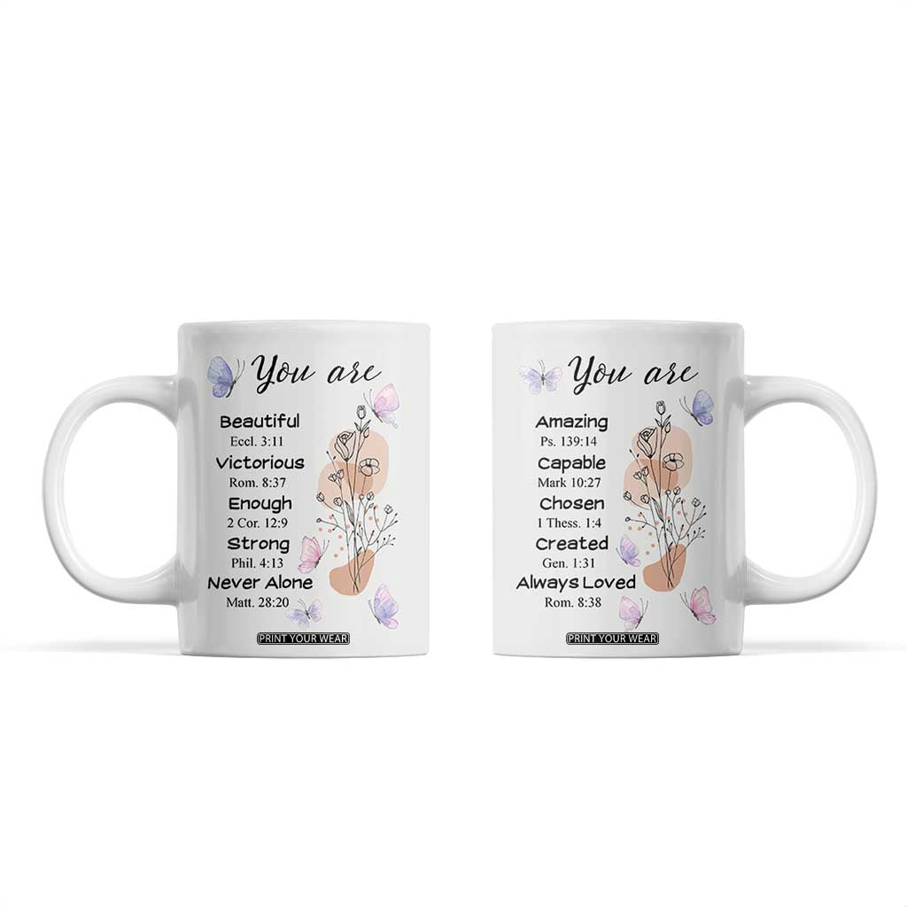 Christian Gifts for Women Faith Coffee Mug Mothers Day Bible Encouragement Inspirational Gift TB10 Cream Print Your Wear