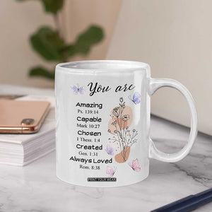 Christian Gifts for Women Faith Coffee Mug Mothers Day Bible Encouragement Inspirational Gift TB10 Print Your Wear