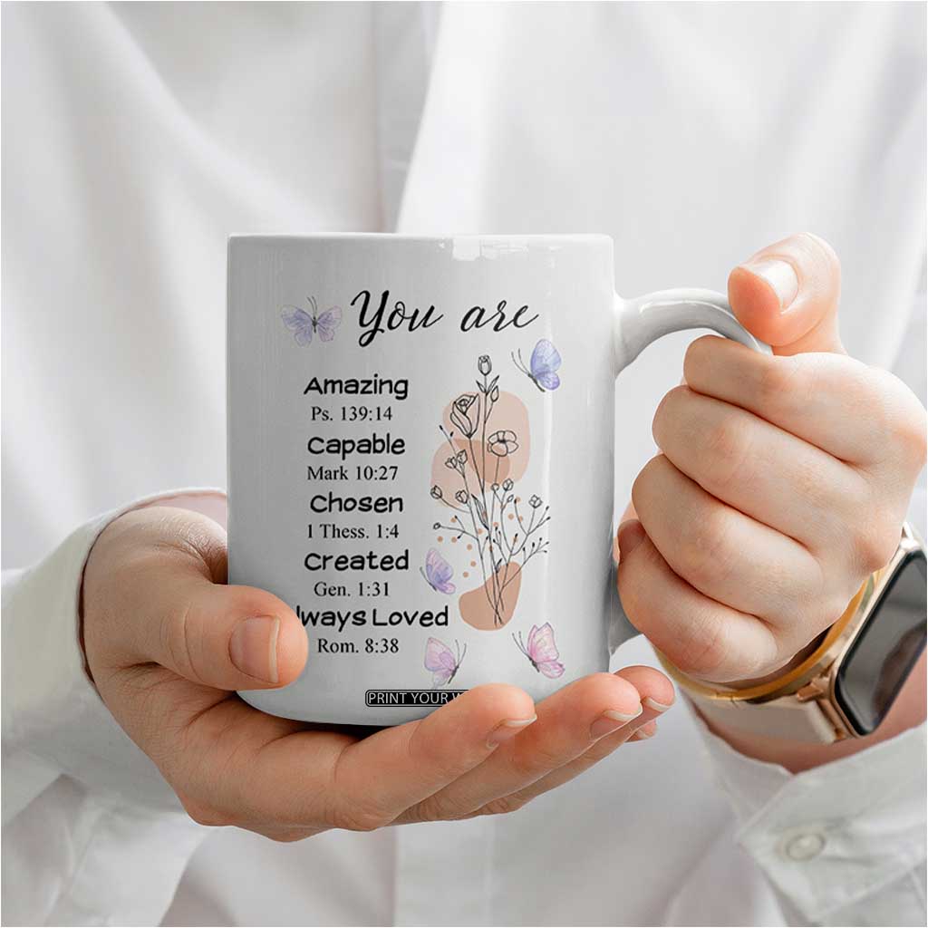 Christian Gifts for Women Faith Coffee Mug Mothers Day Bible Encouragement Inspirational Gift TB10 Print Your Wear