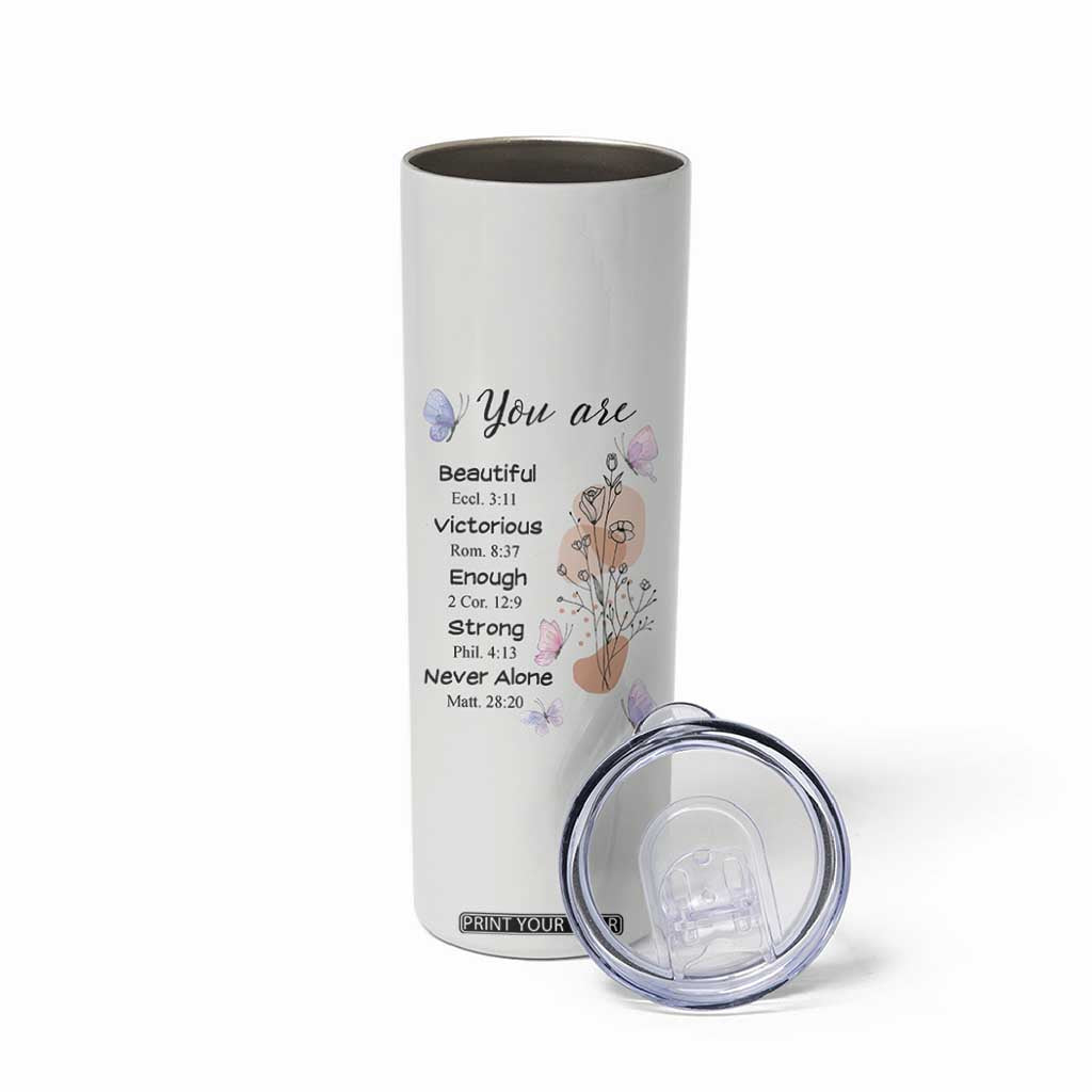 Christian Gifts for Women Faith Skinny Tumbler Mothers Day Bible Encouragement Inspirational Gift TB10 Print Your Wear