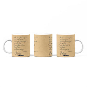 Vintage Christian Coffee Mug Be Strong and Courageous Joshua 1:9 Bible Verse TB10 Print Your Wear