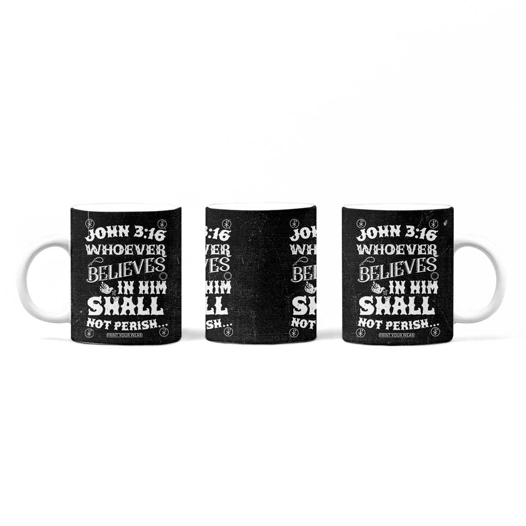 Christian Gifts for Men Coffee Mug Inspirational Bible Verse John 3:16 TB10 Print Your Wear
