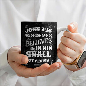 Christian Gifts for Men Coffee Mug Inspirational Bible Verse John 3:16 TB10 Print Your Wear
