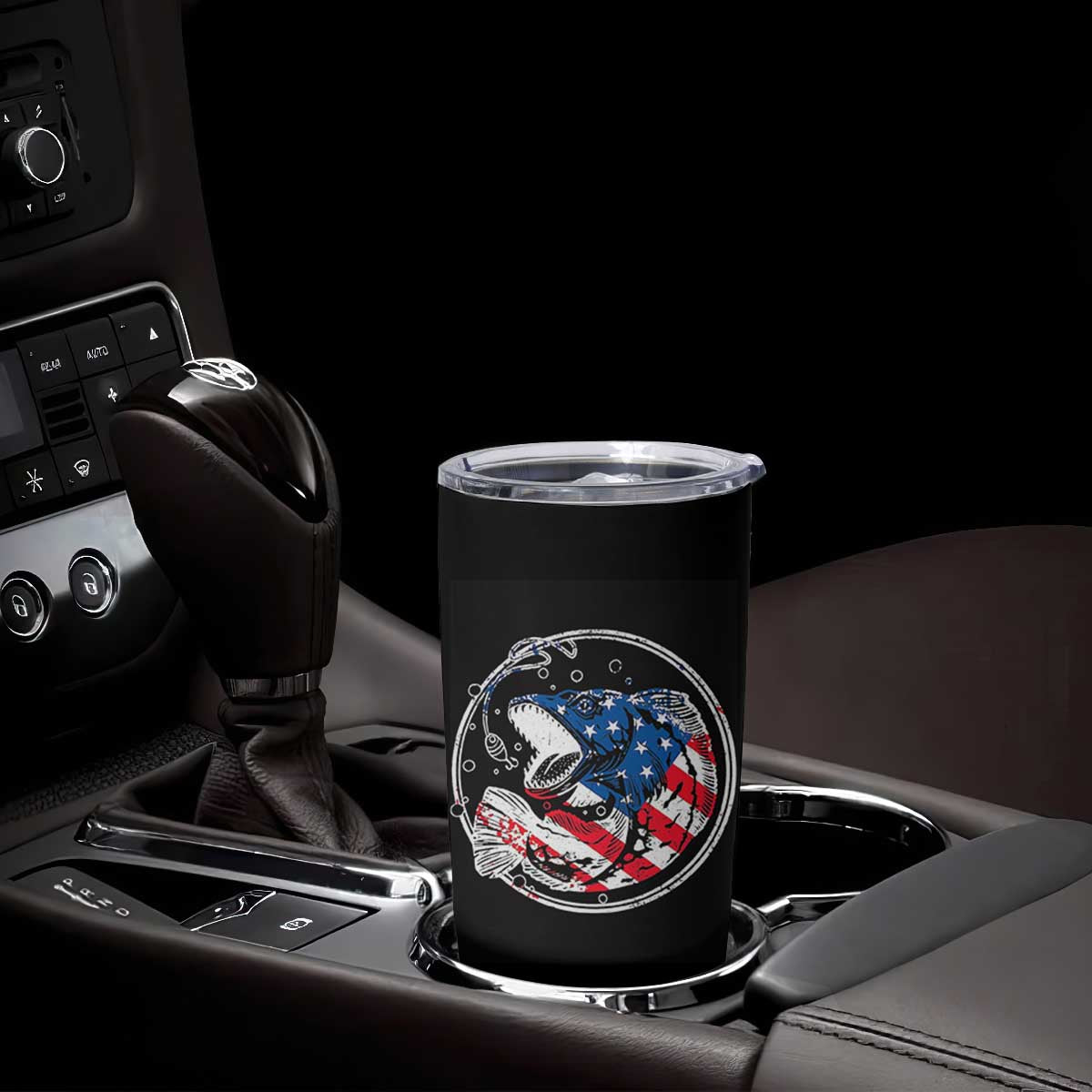 Reel Cool Dad Tumbler Cup Funny Father's Day Gift For Dad Fishing Lover American Flag TB10 Print Your Wear