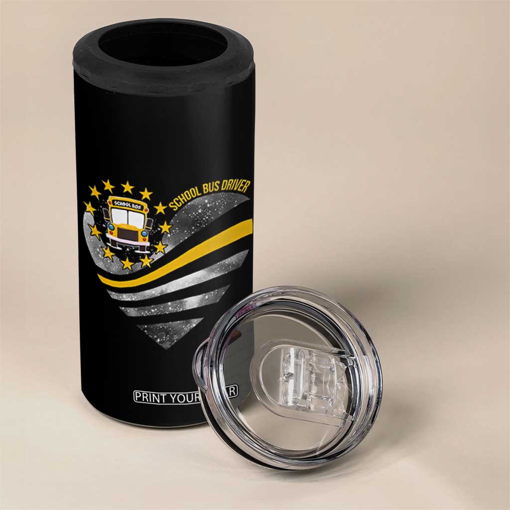 School Bus Driver Gifts 4 in 1 Can Cooler Tumbler Bus Driver Christmas Appreciation Gift TB10 Print Your Wear