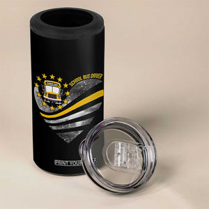 School Bus Driver Gifts 4 in 1 Can Cooler Tumbler Bus Driver Christmas Appreciation Gift TB10 Print Your Wear