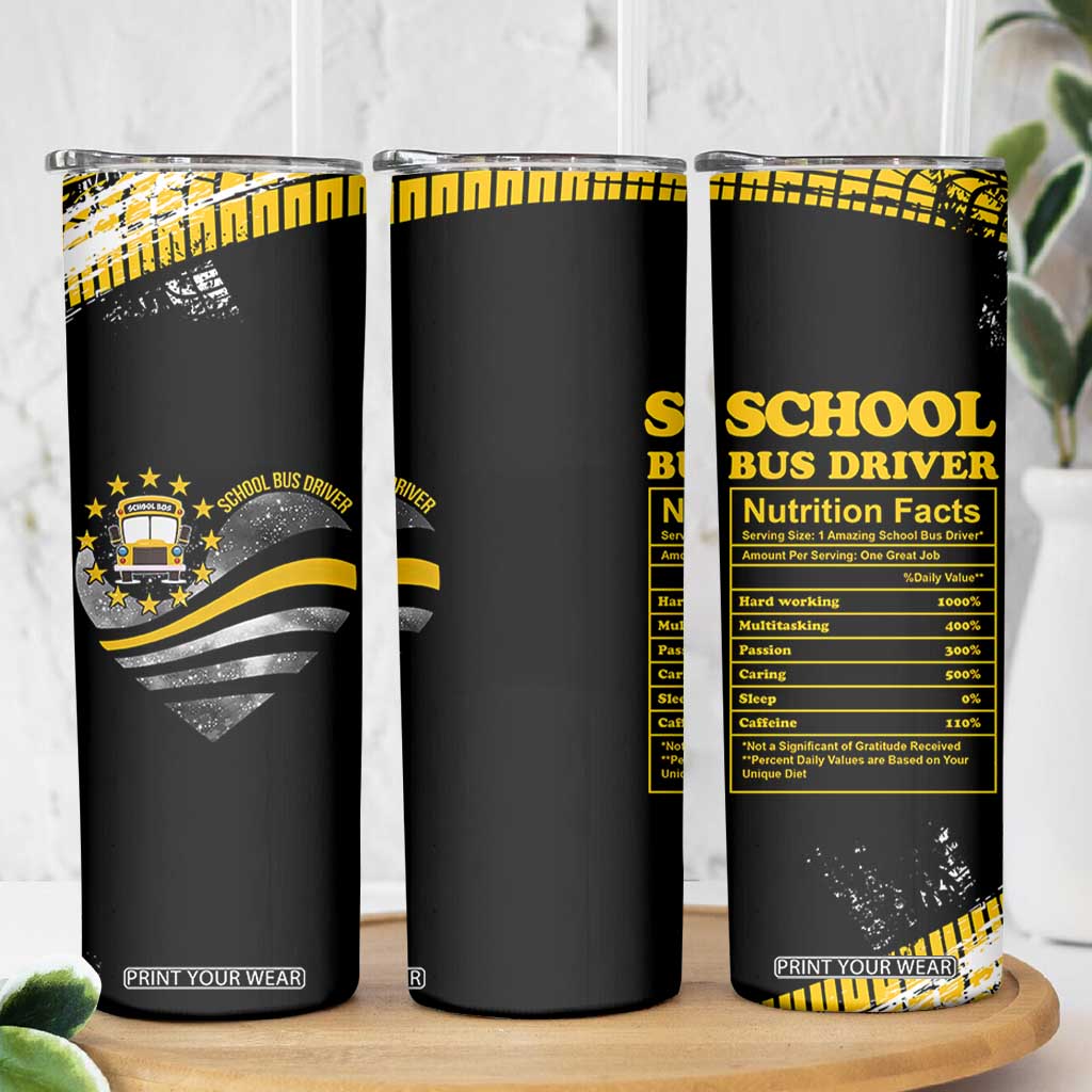 School Bus Driver Gifts Skinny Tumbler Bus Driver Christmas Appreciation Gift TB10 Print Your Wear