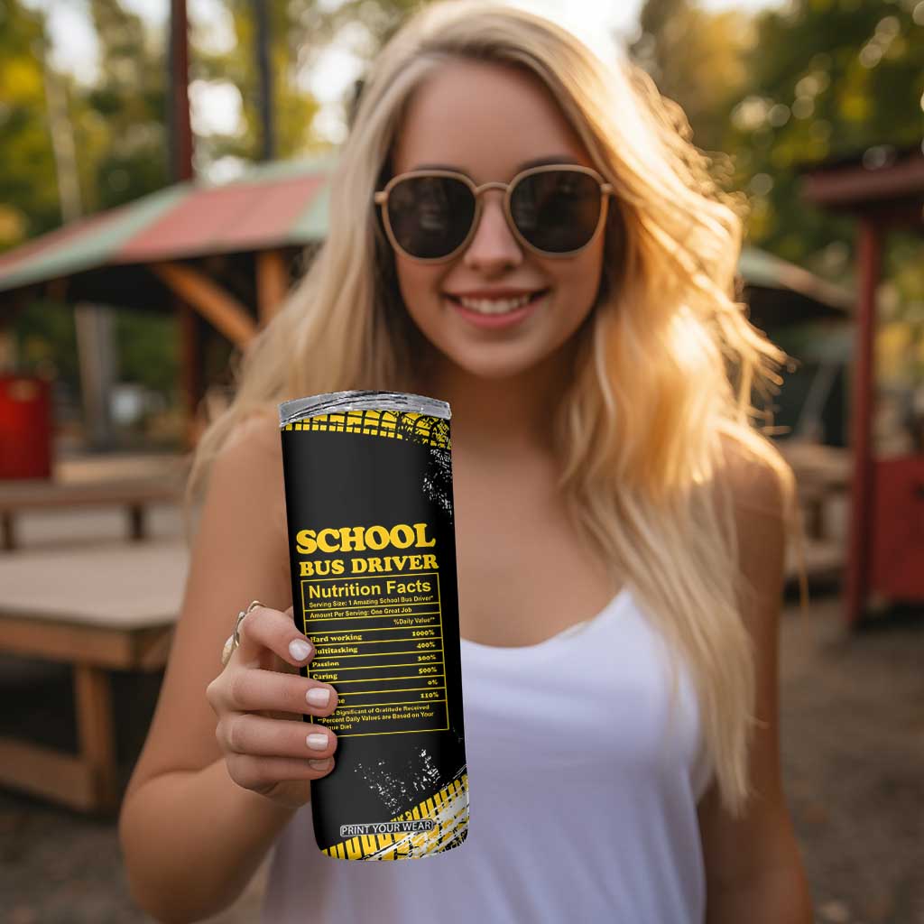 School Bus Driver Gifts Skinny Tumbler Bus Driver Christmas Appreciation Gift TB10 Print Your Wear
