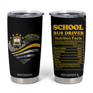 School Bus Driver Gifts Tumbler Cup Bus Driver Christmas Appreciation Gift TB10 Black Print Your Wear