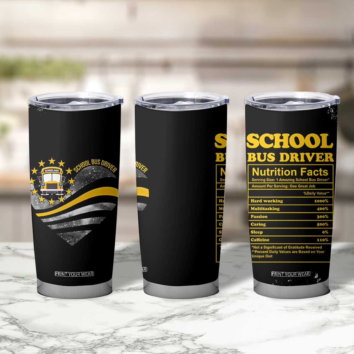 School Bus Driver Gifts Tumbler Cup Bus Driver Christmas Appreciation Gift TB10 Print Your Wear