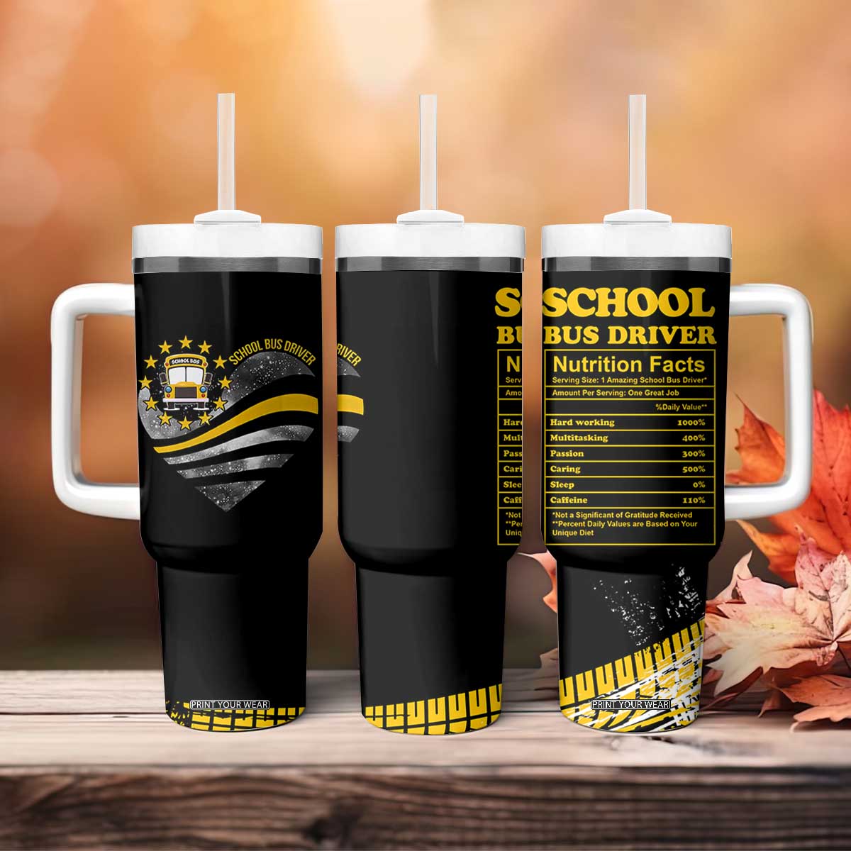 School Bus Driver Gifts Tumbler With Handle Bus Driver Christmas Appreciation Gift TB10 Print Your Wear