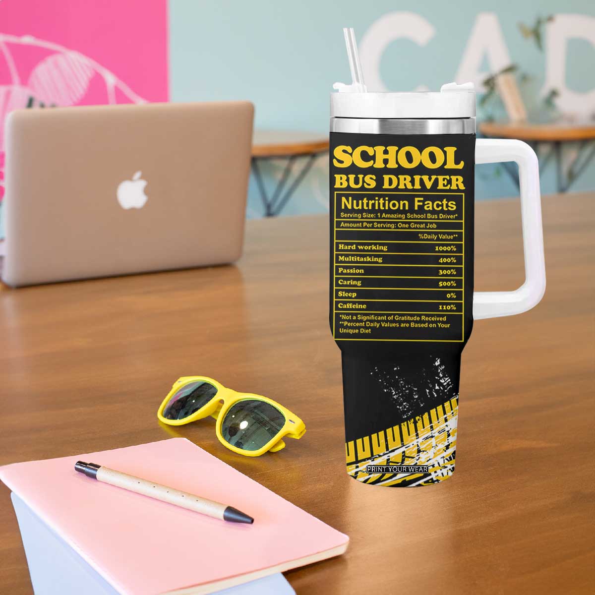 School Bus Driver Gifts Tumbler With Handle Bus Driver Christmas Appreciation Gift TB10 Print Your Wear