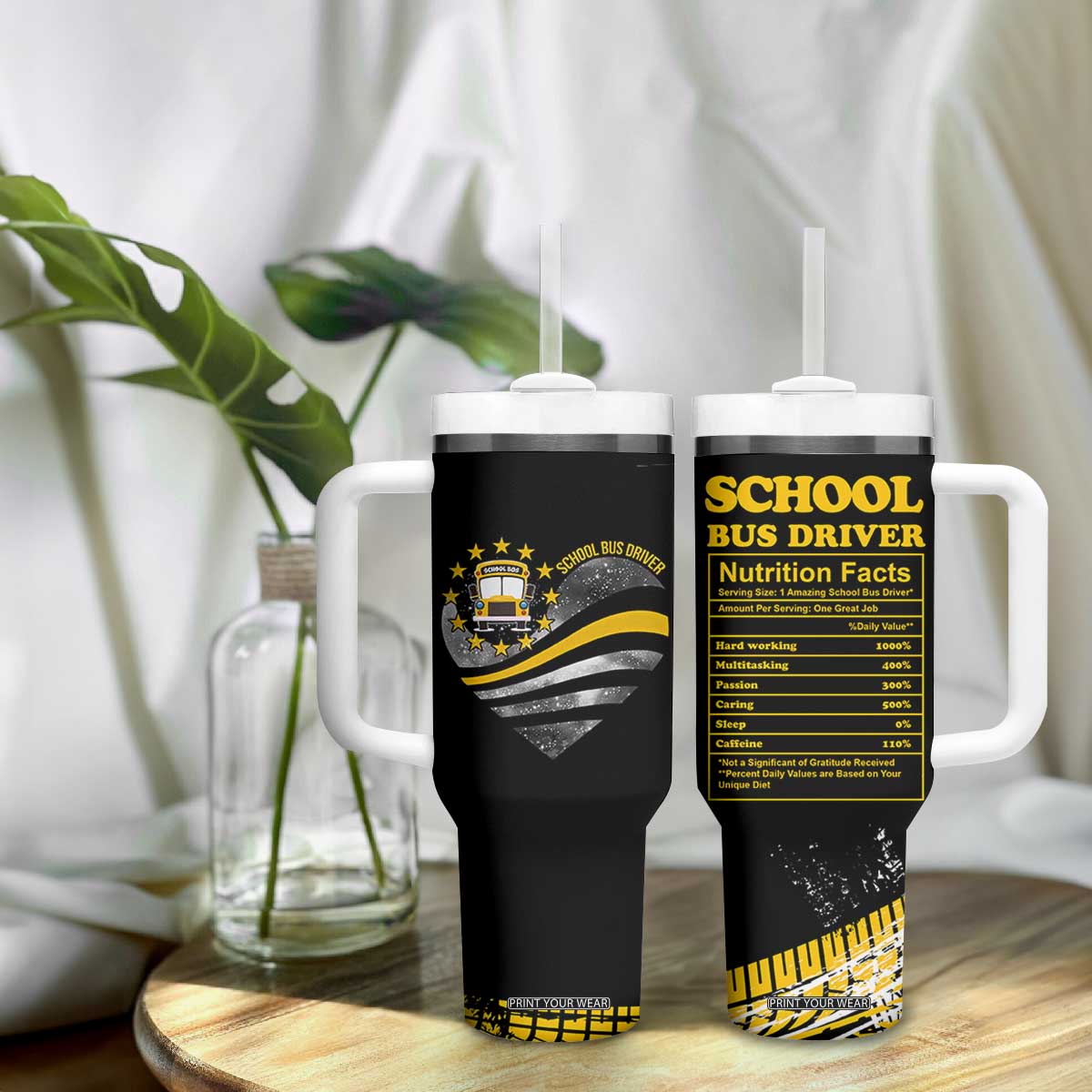 School Bus Driver Gifts Tumbler With Handle Bus Driver Christmas Appreciation Gift TB10 Print Your Wear