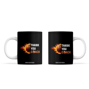 Basketball Coach Gifts Coffee Mug Thank You Coaches Appreciation Retirement Gift TB10 Black Print Your Wear