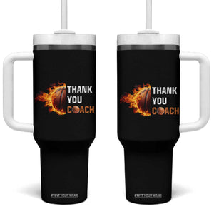 Basketball Coach Gifts Tumbler With Handle Thank You Coaches Appreciation Retirement Gift TB10 One Size: 40 oz Black Print Your Wear
