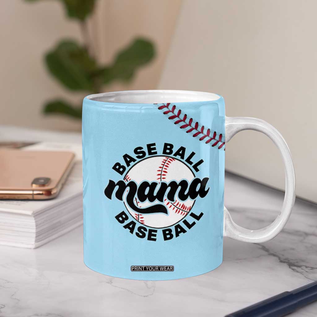 Baseball Mama Coffee Mug Mothers Day Birthday Gifts from Daughter Son TB10 Print Your Wear