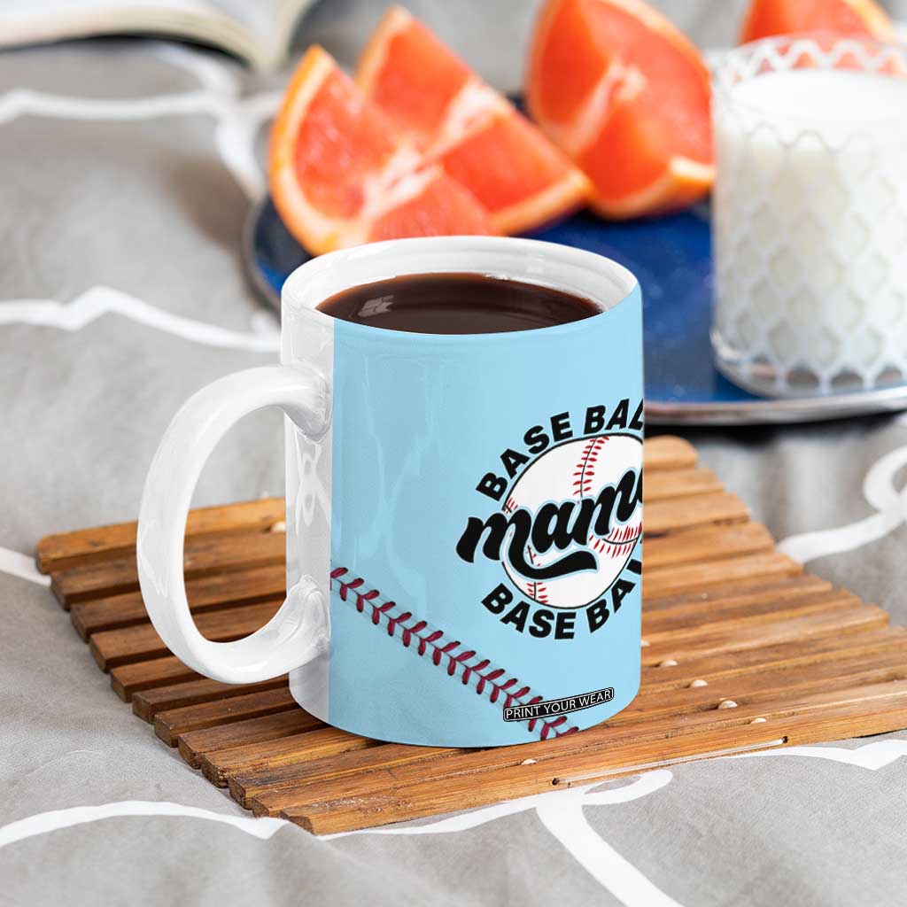 Baseball Mama Coffee Mug Mothers Day Birthday Gifts from Daughter Son TB10 Print Your Wear