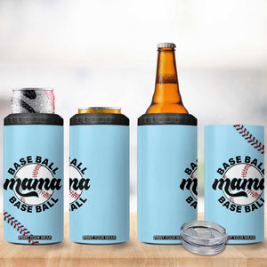 Baseball Mama 4 in 1 Can Cooler Tumbler Mothers Day Birthday Gifts from Daughter Son TB10 Print Your Wear