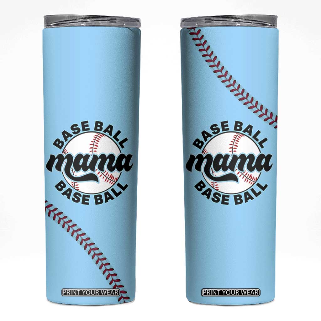 Baseball Mama Skinny Tumbler Mothers Day Birthday Gifts from Daughter Son TB10 Blue Print Your Wear