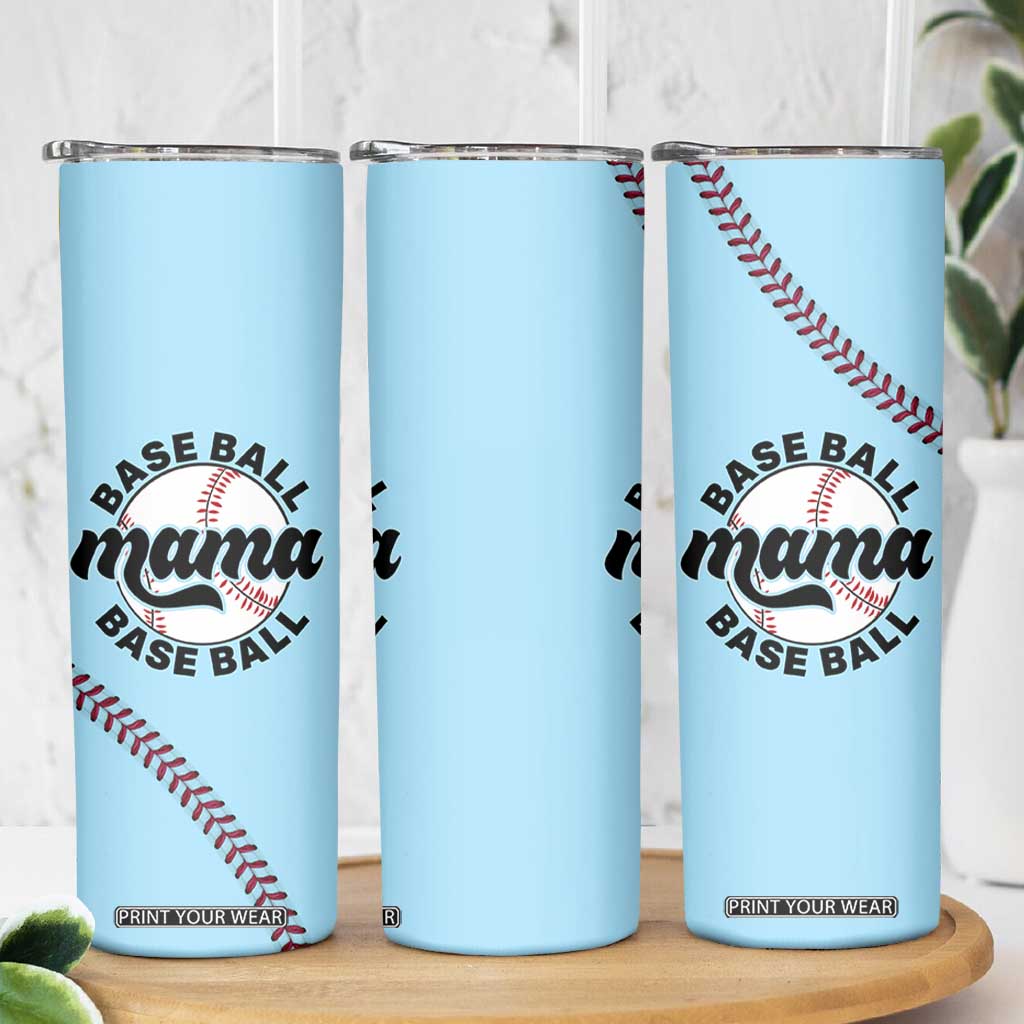 Baseball Mama Skinny Tumbler Mothers Day Birthday Gifts from Daughter Son TB10 Print Your Wear