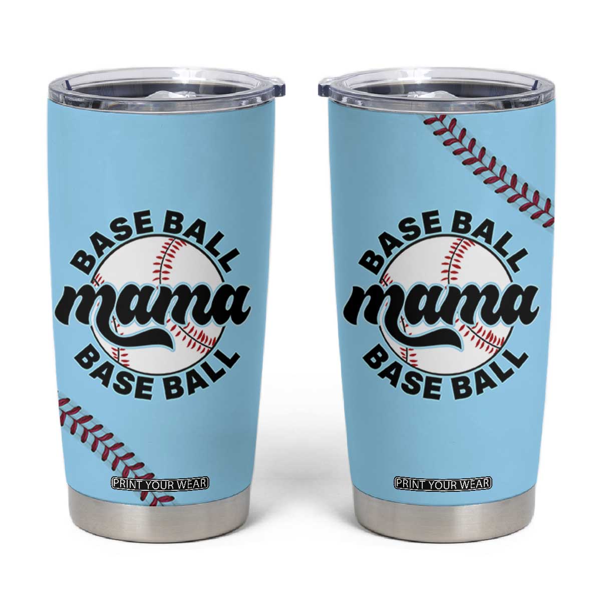 Baseball Mama Tumbler Cup Mothers Day Birthday Gifts from Daughter Son TB10 Blue Print Your Wear