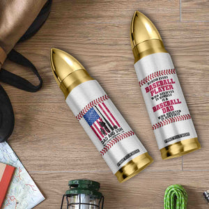 Baseball Dad Bullet Tumbler Funny Father's Day Gift For Dad From Son US Flag TB10 Print Your Wear