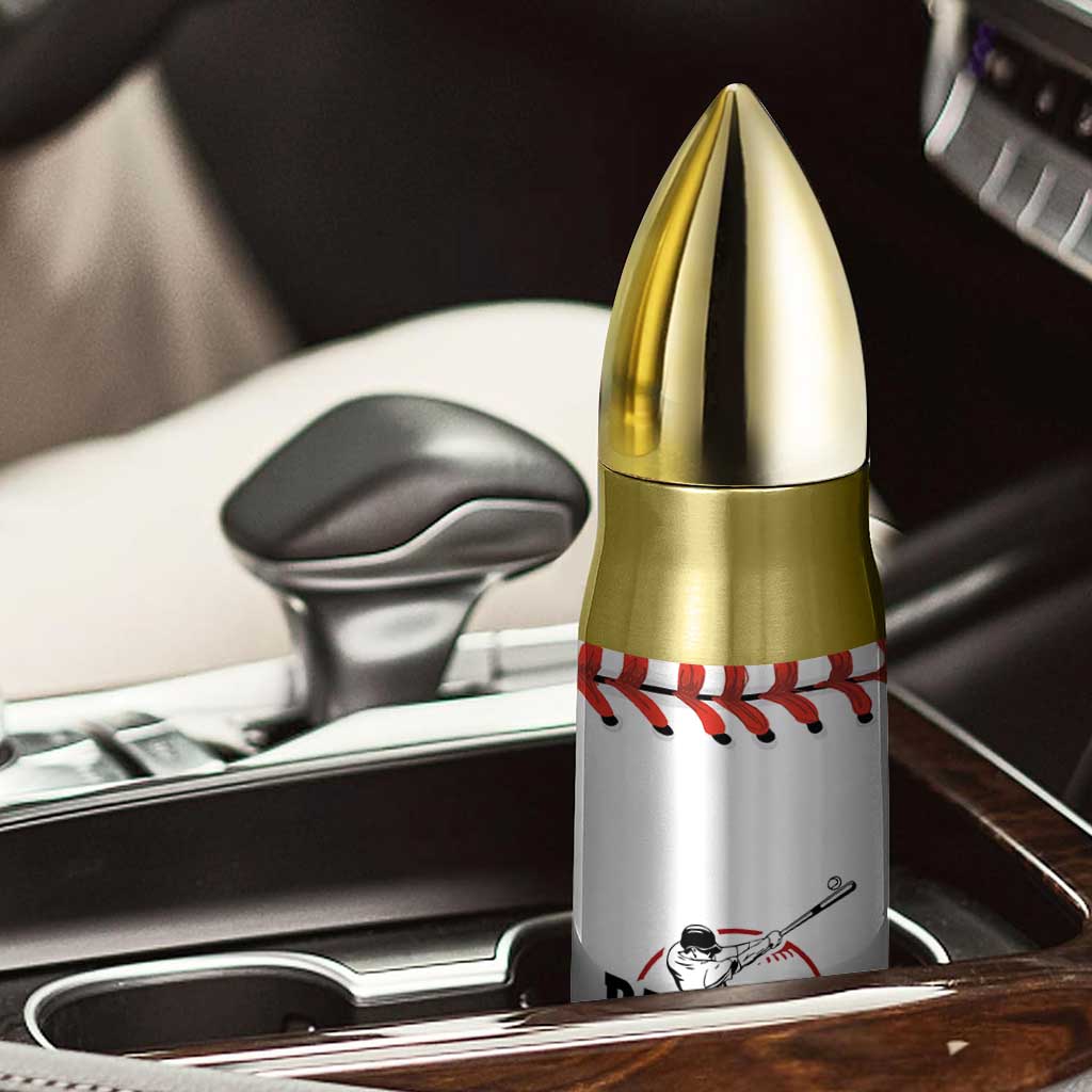 Baseball Bullet Tumbler Never Quit Funny Baseball Player Fan Coach Catcher Pitcher TB10 Print Your Wear