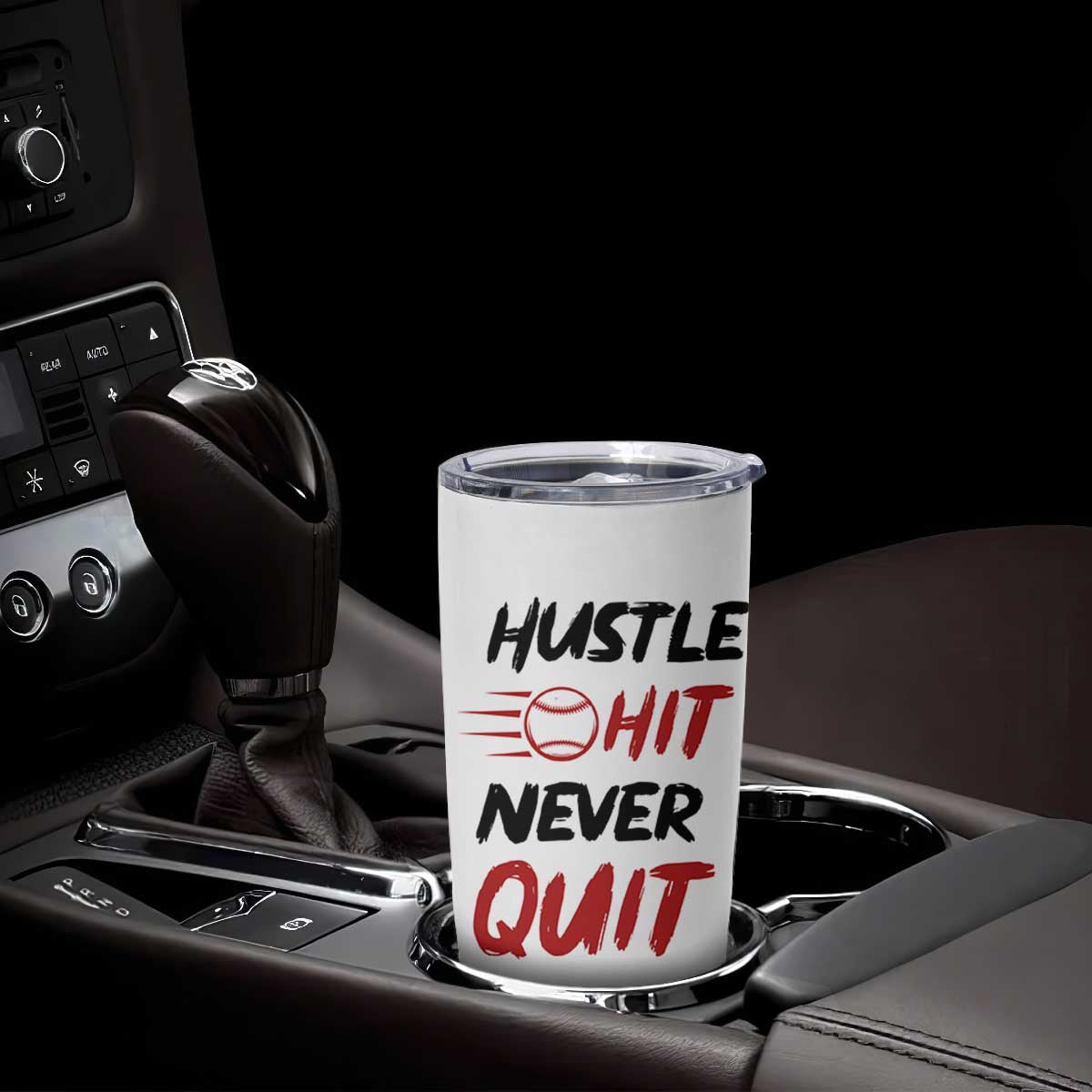 Baseball Tumbler Cup Never Quit Funny Baseball Player Fan Coach Catcher Pitcher TB10 Print Your Wear