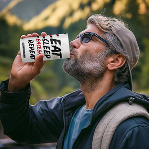 Funny Baseball 4 in 1 Can Cooler Tumbler Eat Sleep Baseball Repeat Catcher Pitcher TB10 Print Your Wear
