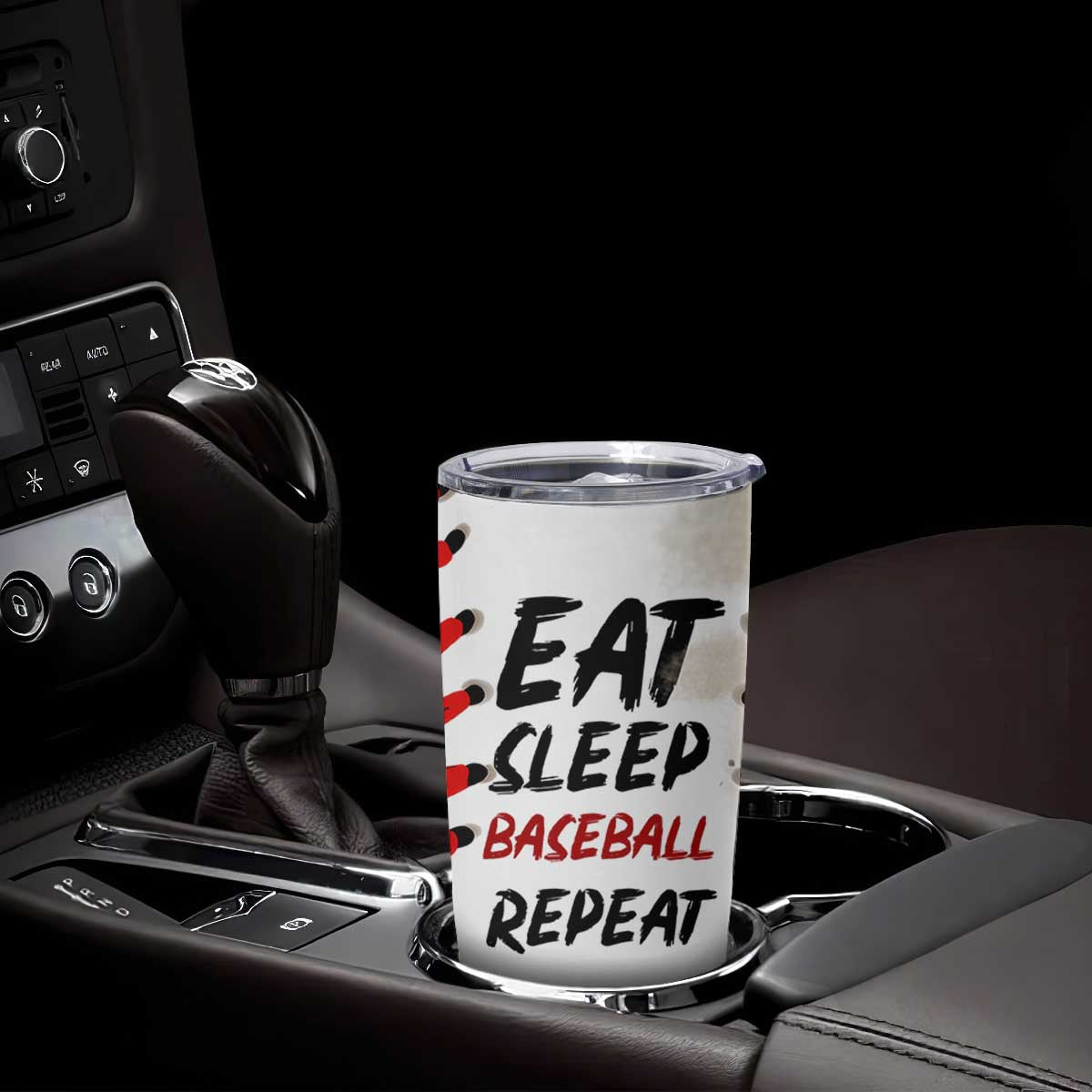 Funny Baseball Tumbler Cup Eat Sleep Baseball Repeat Catcher Pitcher TB10 Print Your Wear