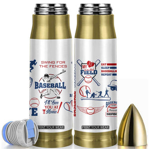 Baseball Players Bullet Tumbler Sports Lovers Coaches Gifts TB10 White Print Your Wear