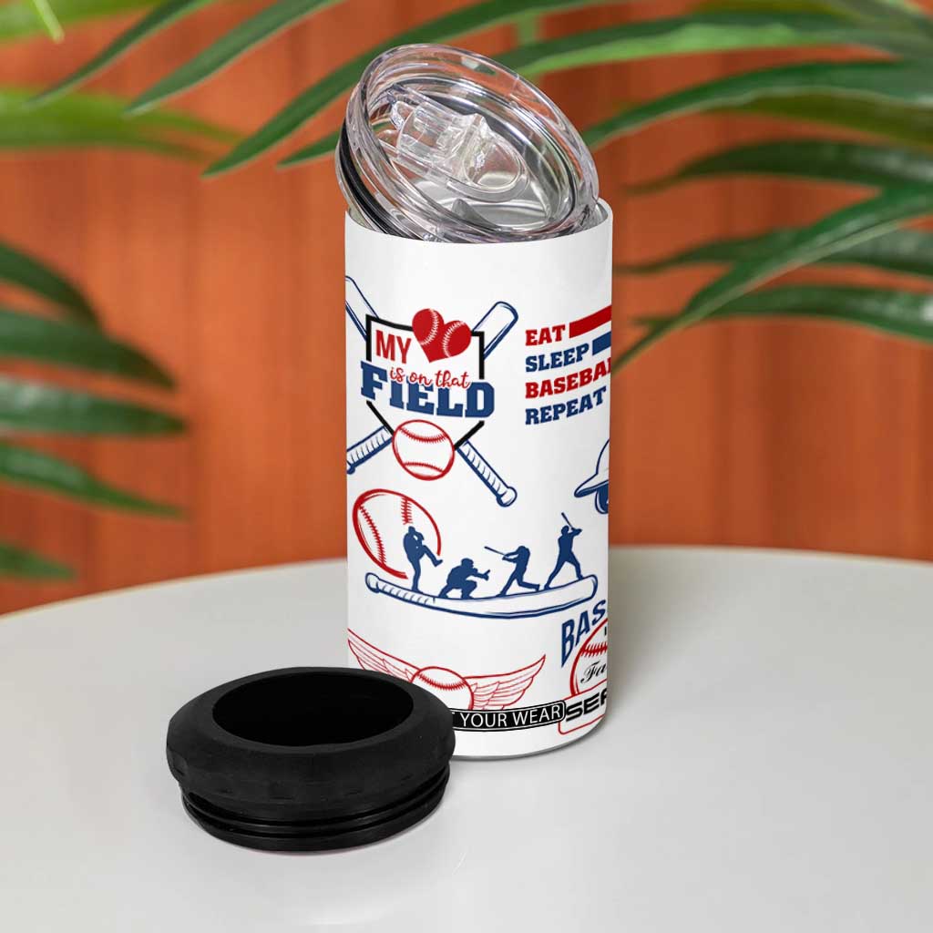 Baseball Players 4 in 1 Can Cooler Tumbler Sports Lovers Coaches Gifts TB10 Print Your Wear