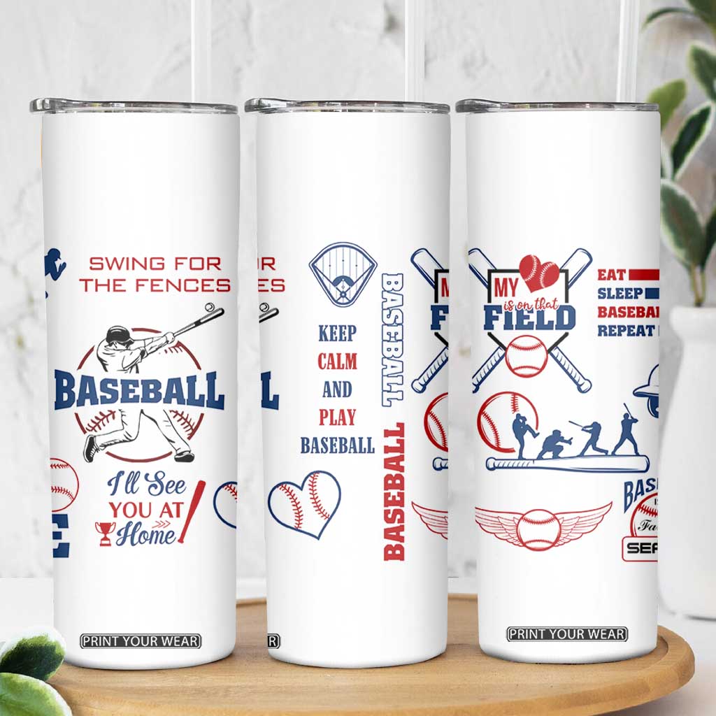 Baseball Players Skinny Tumbler Sports Lovers Coaches Gifts TB10 Print Your Wear