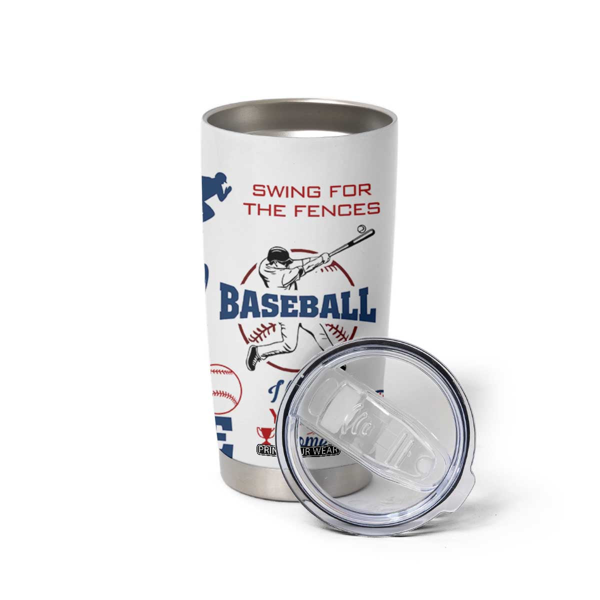 Baseball Players Tumbler Cup Sports Lovers Coaches Gifts TB10 Print Your Wear