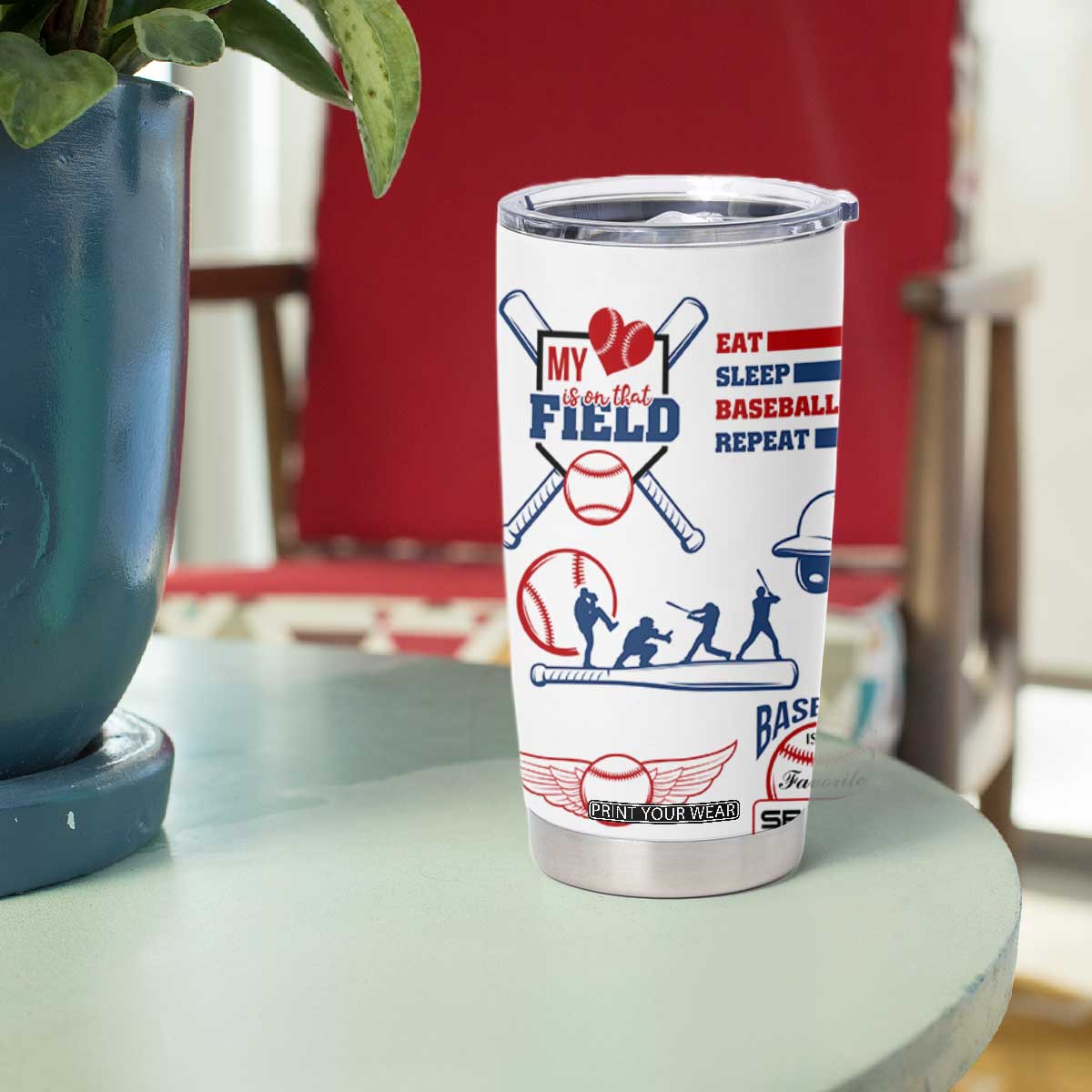 Baseball Players Tumbler Cup Sports Lovers Coaches Gifts TB10 Print Your Wear